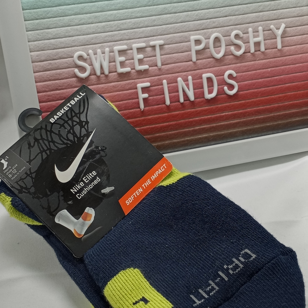 Nike Socks Basketball Elite Cushioned Navy